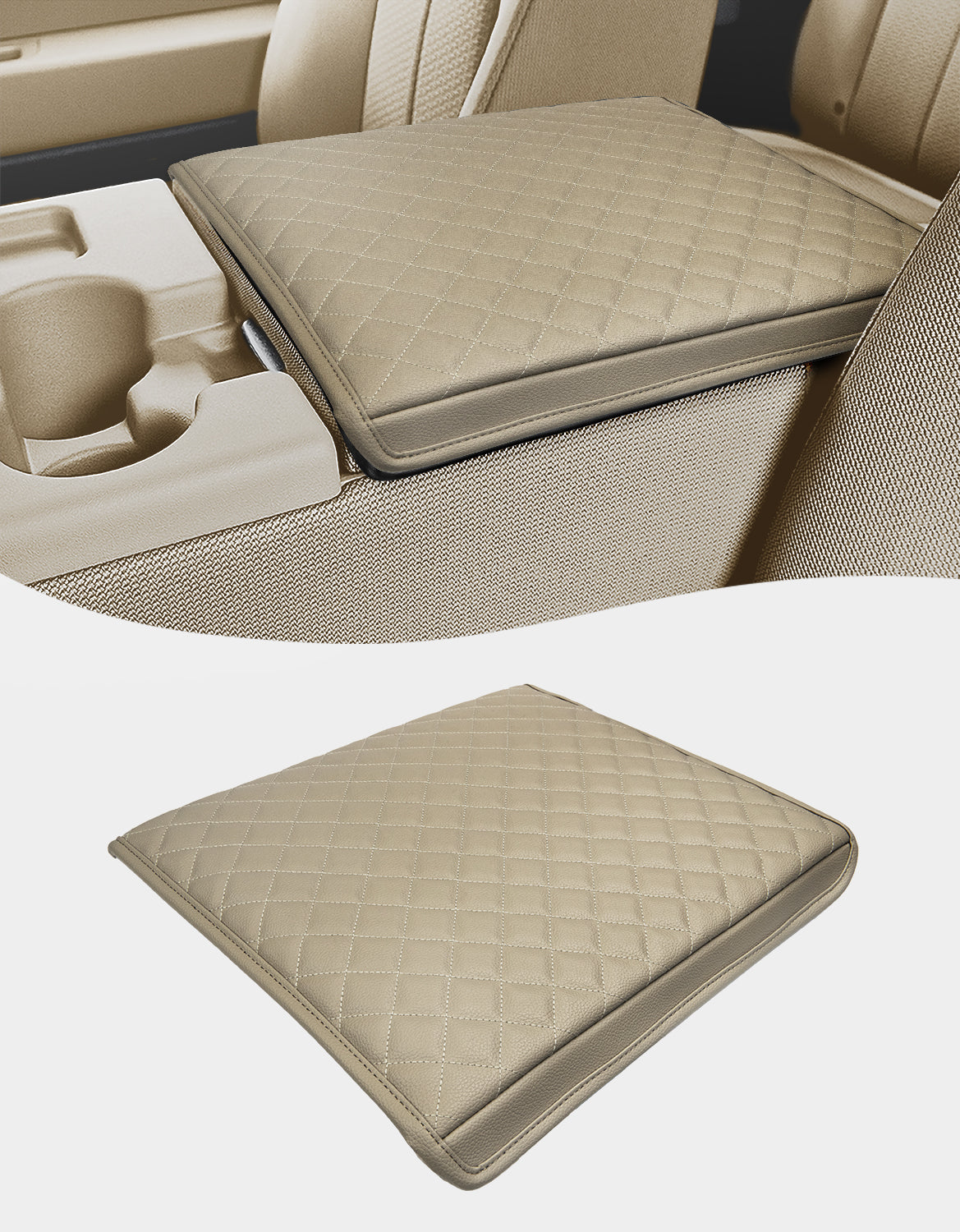 Center Console Armrest Cover Pad for Jump Seat 2011-2014 Ford F150
