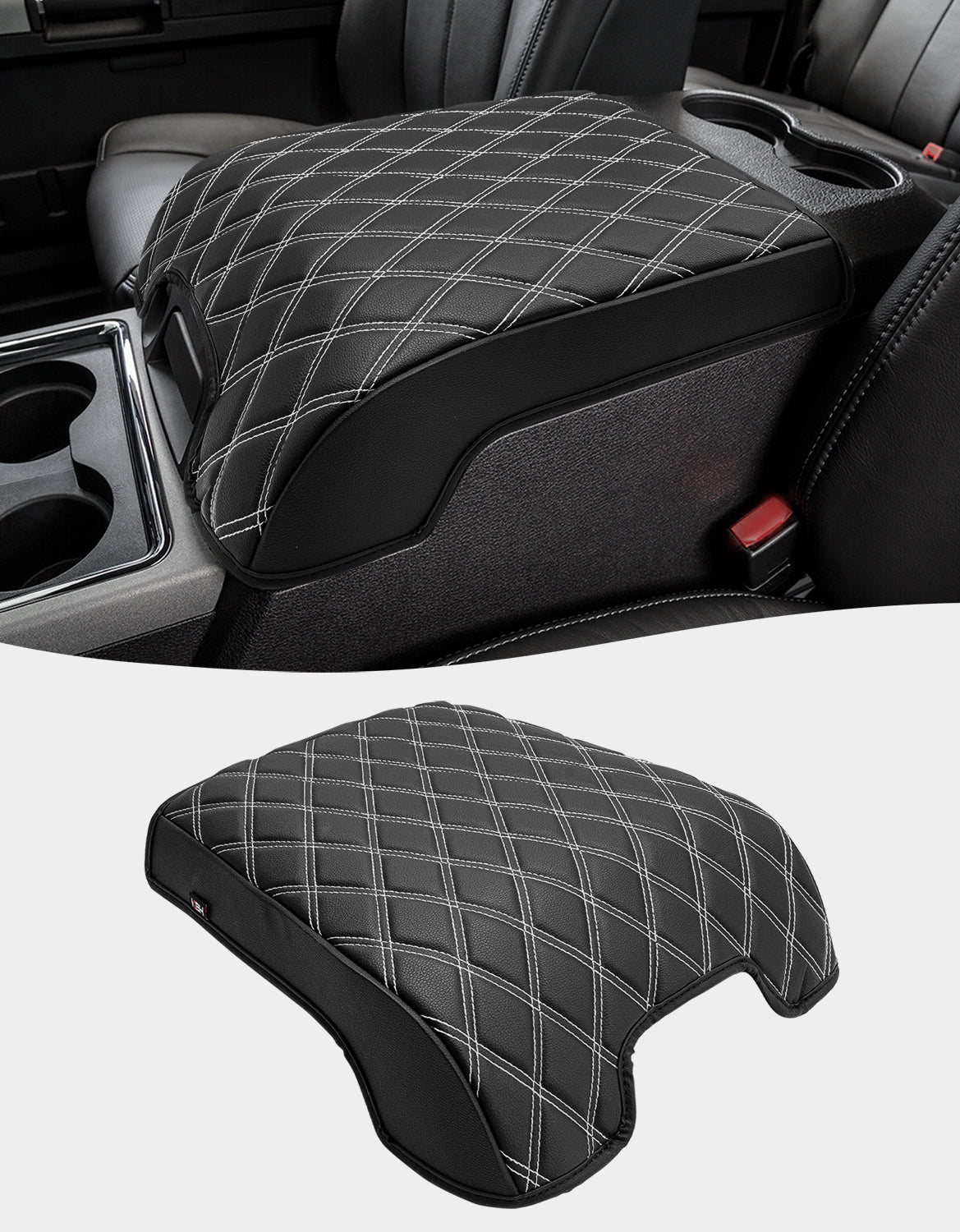 Center Console Cover Pad for Bucket Seat 2011-2016 Ford F250 F350 F450 F550 Super Duty