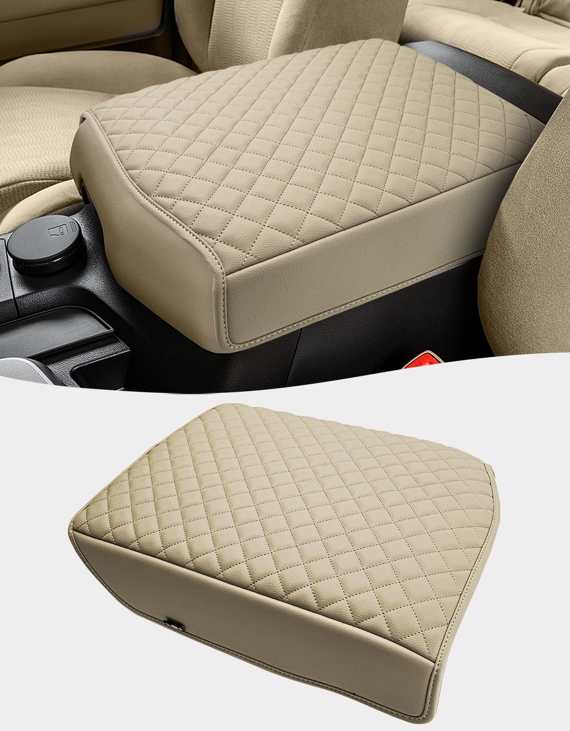 Center Console Armrest Cover Cushion Pad Protector for 2007-2013 Toyota Tundra,2008-2022 Toyota Sequoia