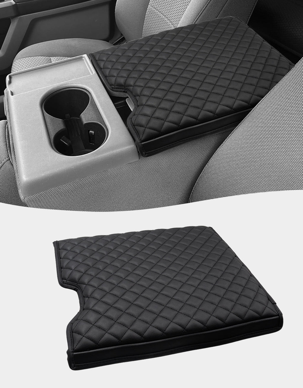 Center Console Armrest Cover Pad for Jump Seat 2015-2025 Ford F150, 2017-2025 Ford F250 F350 F450 F550 Super Duty