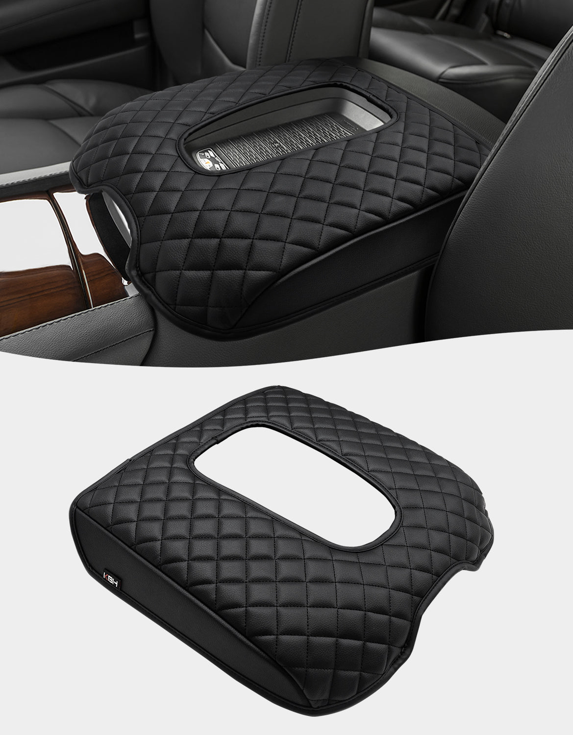 Center Console Armrest Cover Pad Cushion Protector for Cadillac Escalade 2015-2020