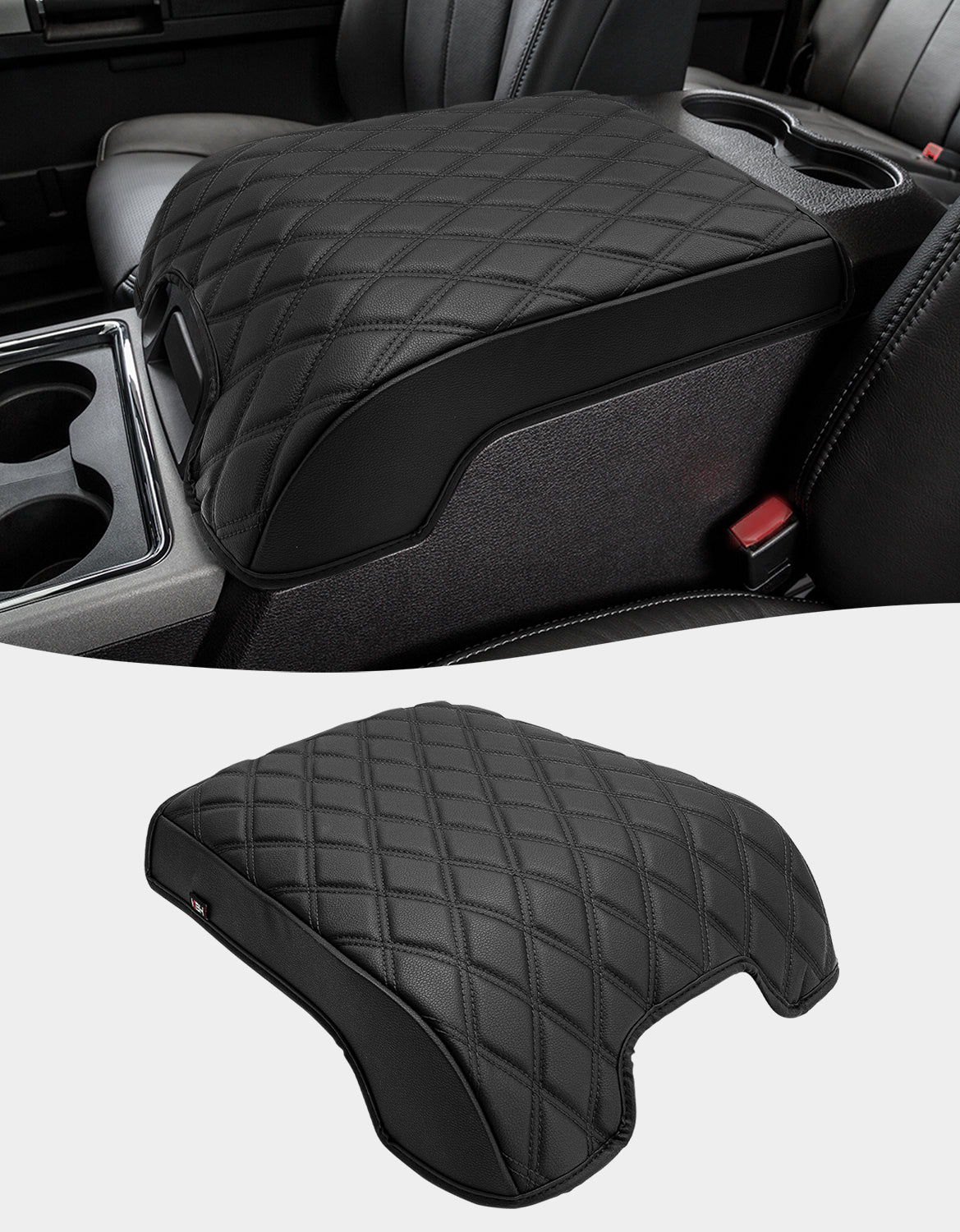 Center Console Cover Pad for Bucket Seat 2011-2016 Ford F250 F350 F450 F550 Super Duty