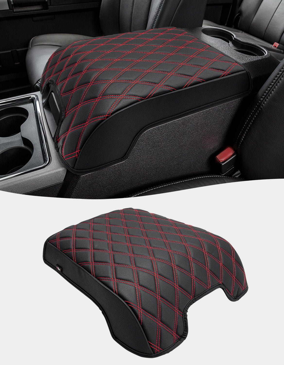 Center Console Cover Pad for Bucket Seat 2011-2016 Ford F250 F350 F450 F550 Super Duty