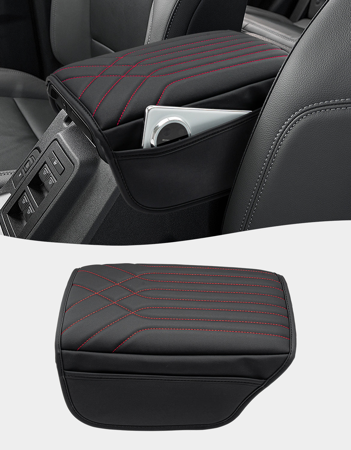 Center Console Armrest Cover Pad for 2021-2026 Ford Bronco