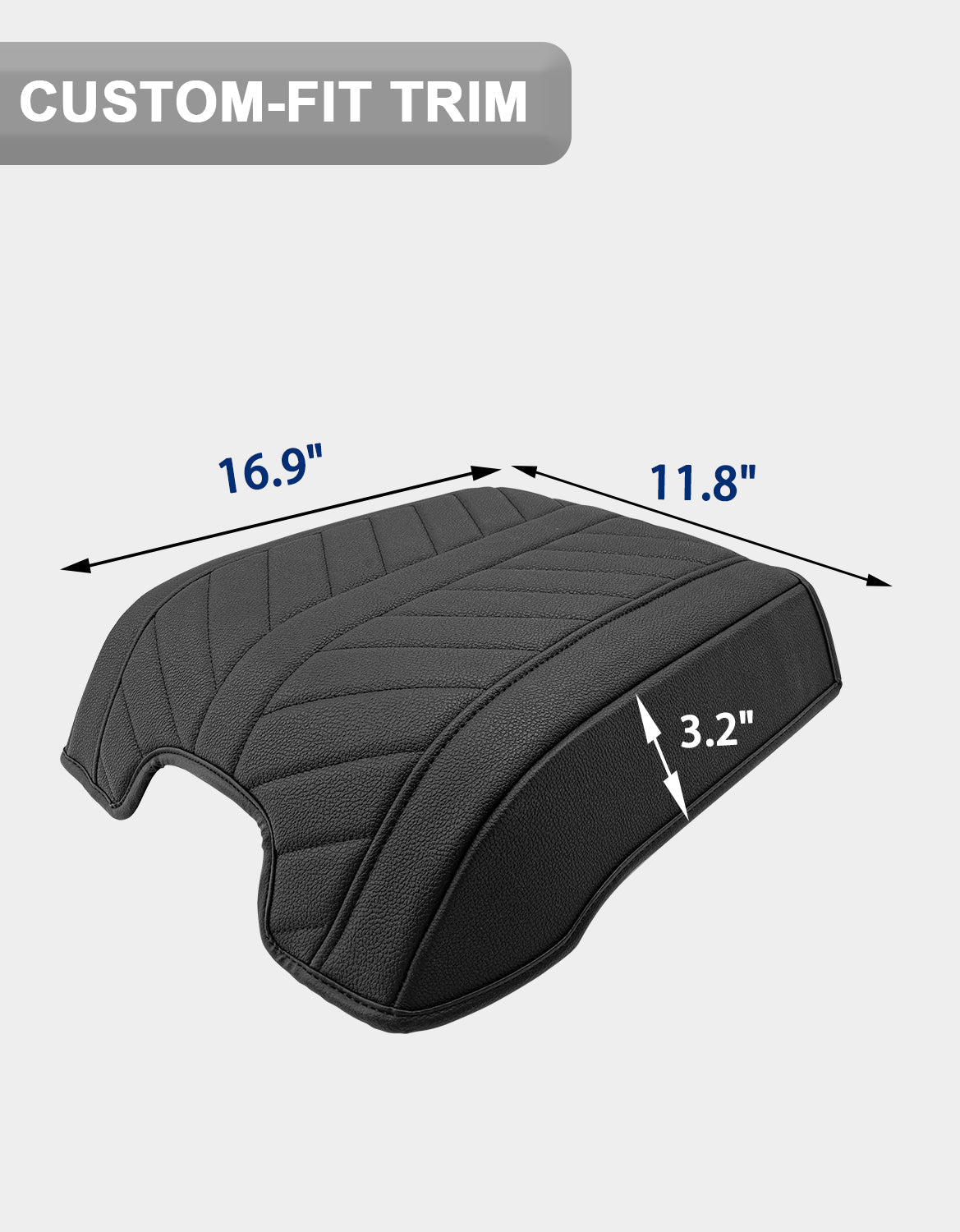 Center Console Armrest Cover Pad for Bucket Seat 2015-2020 Ford F150, 2017-2022 F250 F350 F450 F550 Super Duty, 2018-2024 Ford Expedition