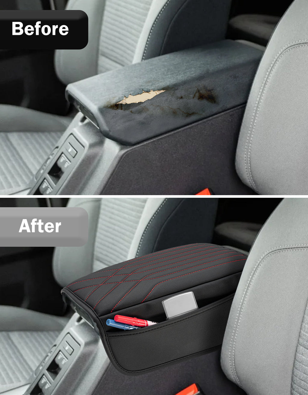 Center Console Armrest Cover Pad for 2021-2026 Ford Bronco