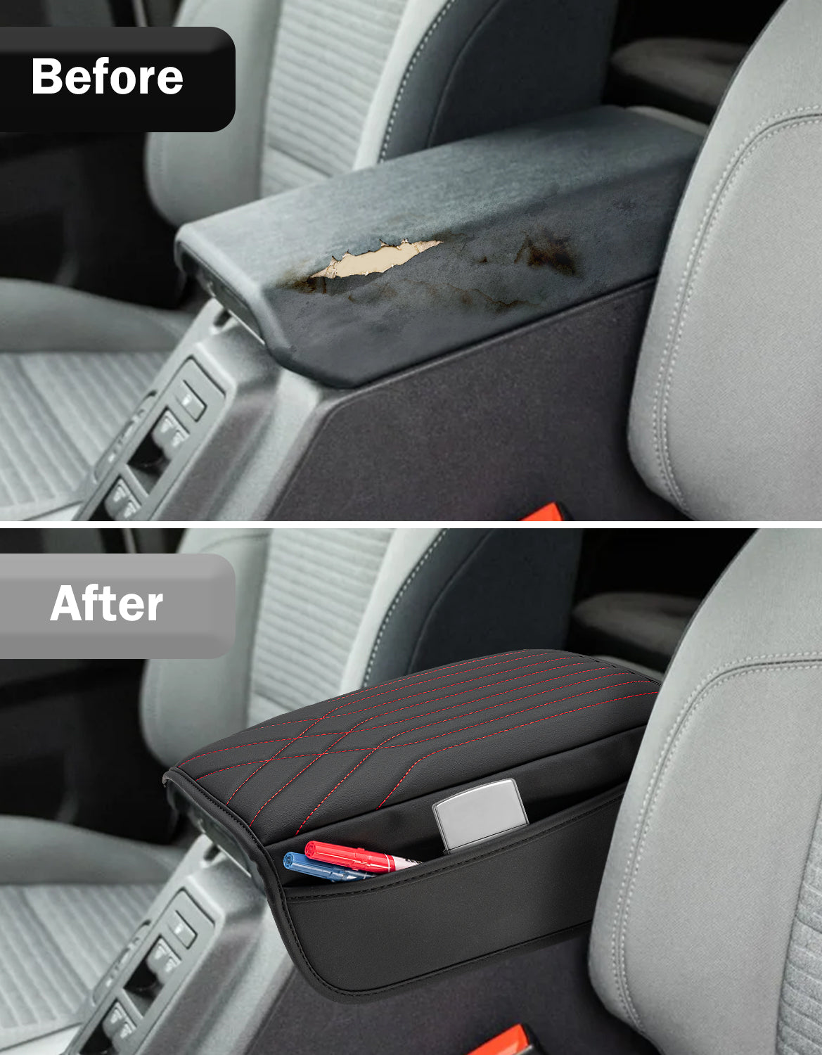 Center Console Armrest Cover Pad for 2021-2026 Ford Bronco