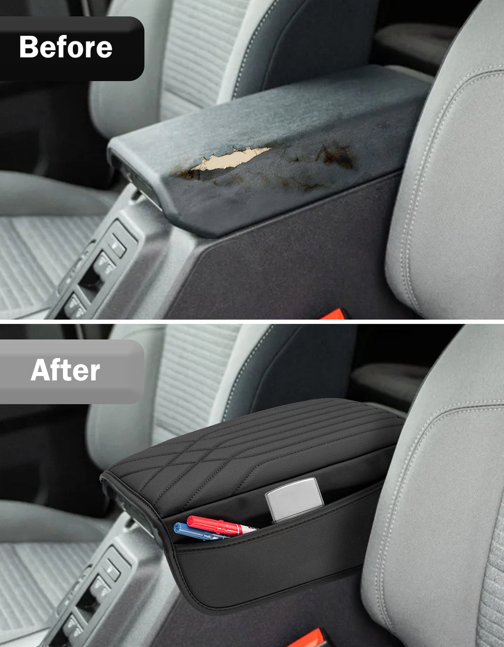 Center Console Armrest Cover Pad for 2021-2026 Ford Bronco