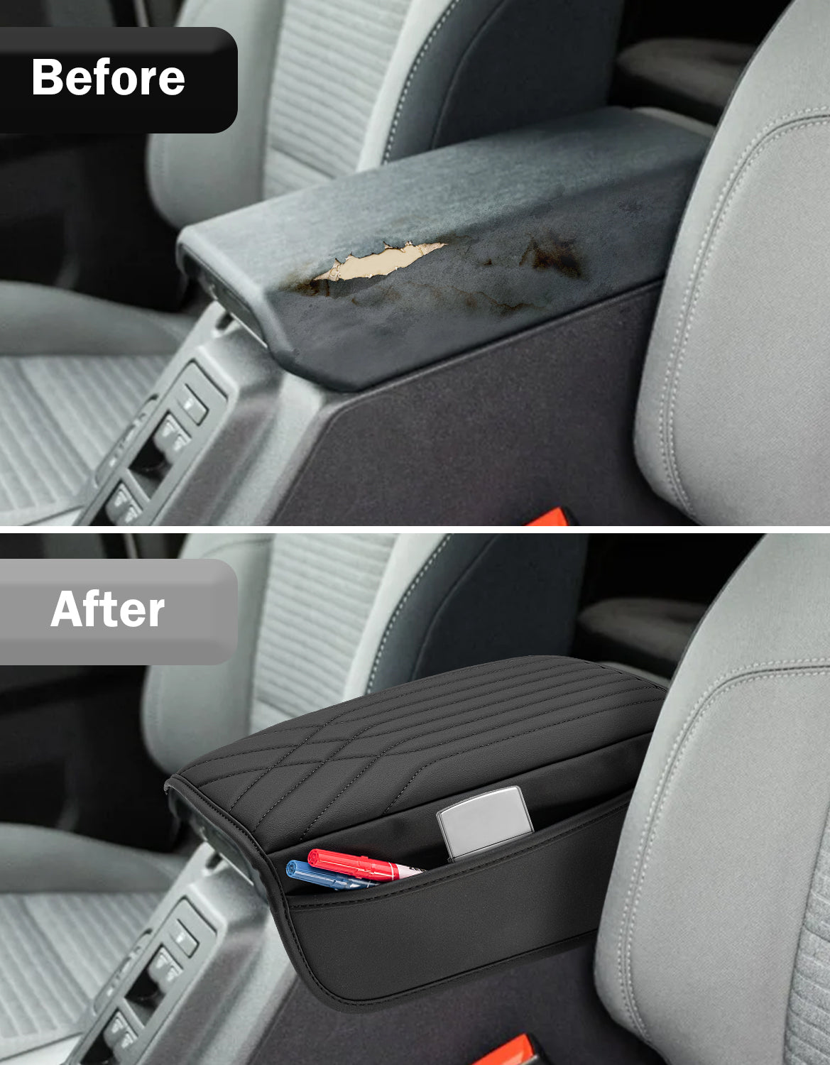 Center Console Armrest Cover Pad for 2021-2026 Ford Bronco