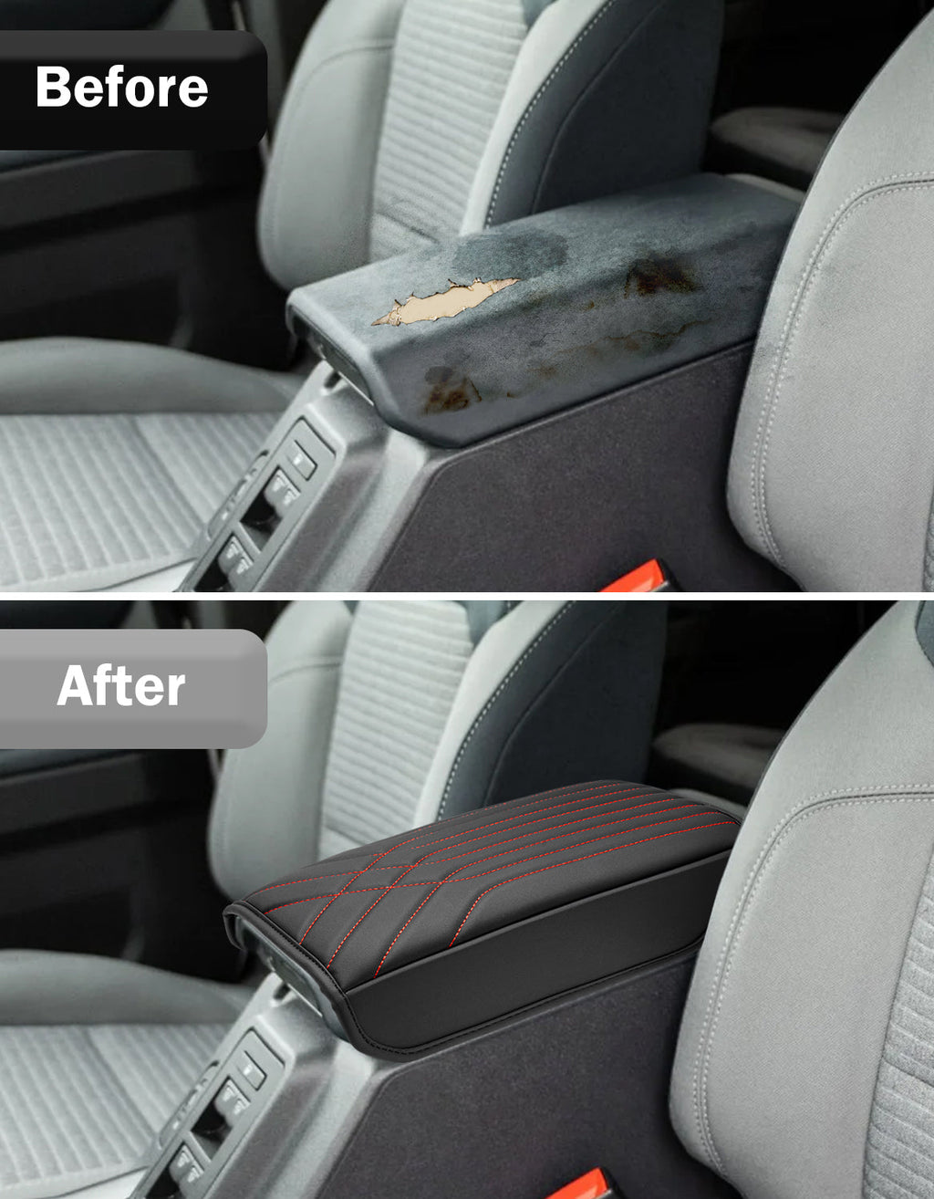 Center Console Armrest Cover Pad for 2021-2026 Ford Bronco
