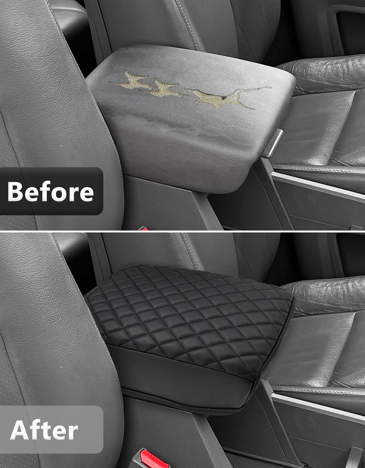 Center Console Armrest Cover Cushion Pad Protector for Honda Ridgeline 2006-2014