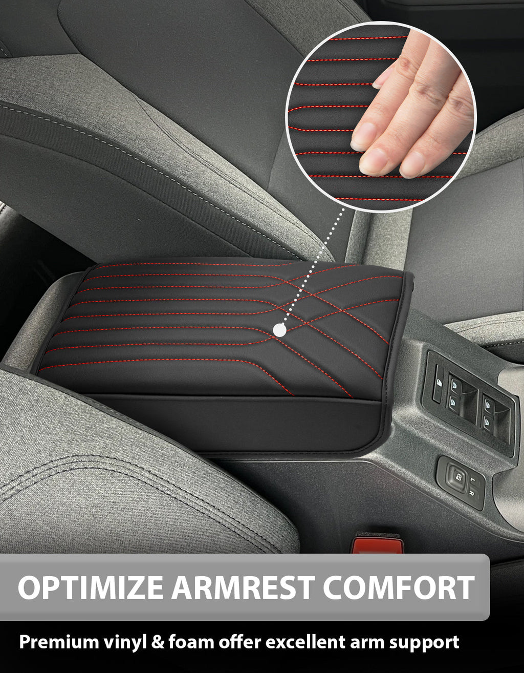 Center Console Armrest Cover Pad for 2021-2026 Ford Bronco