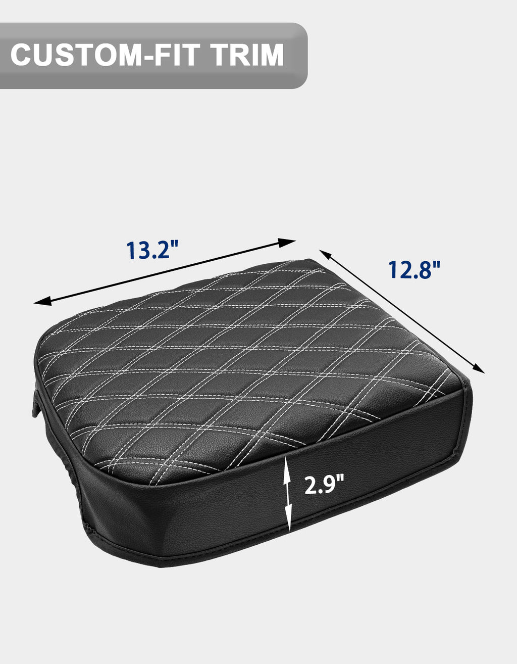 Center Console Cover Pad for Bucket Seat 2023-2026 Ford F250 F350 F450 F550 Super Duty