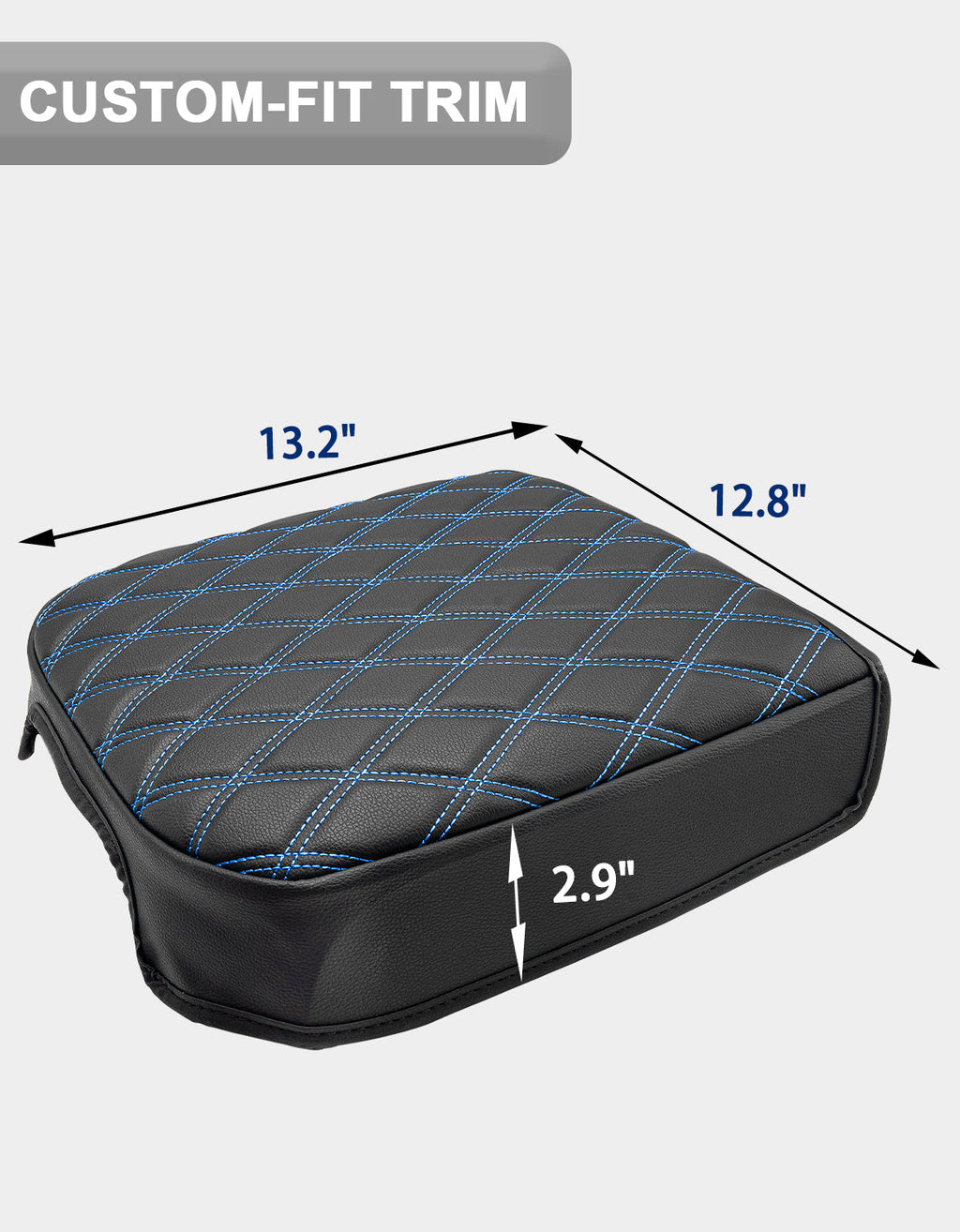Center Console Cover Pad for Bucket Seat 2023-2026 Ford F250 F350 F450 F550 Super Duty