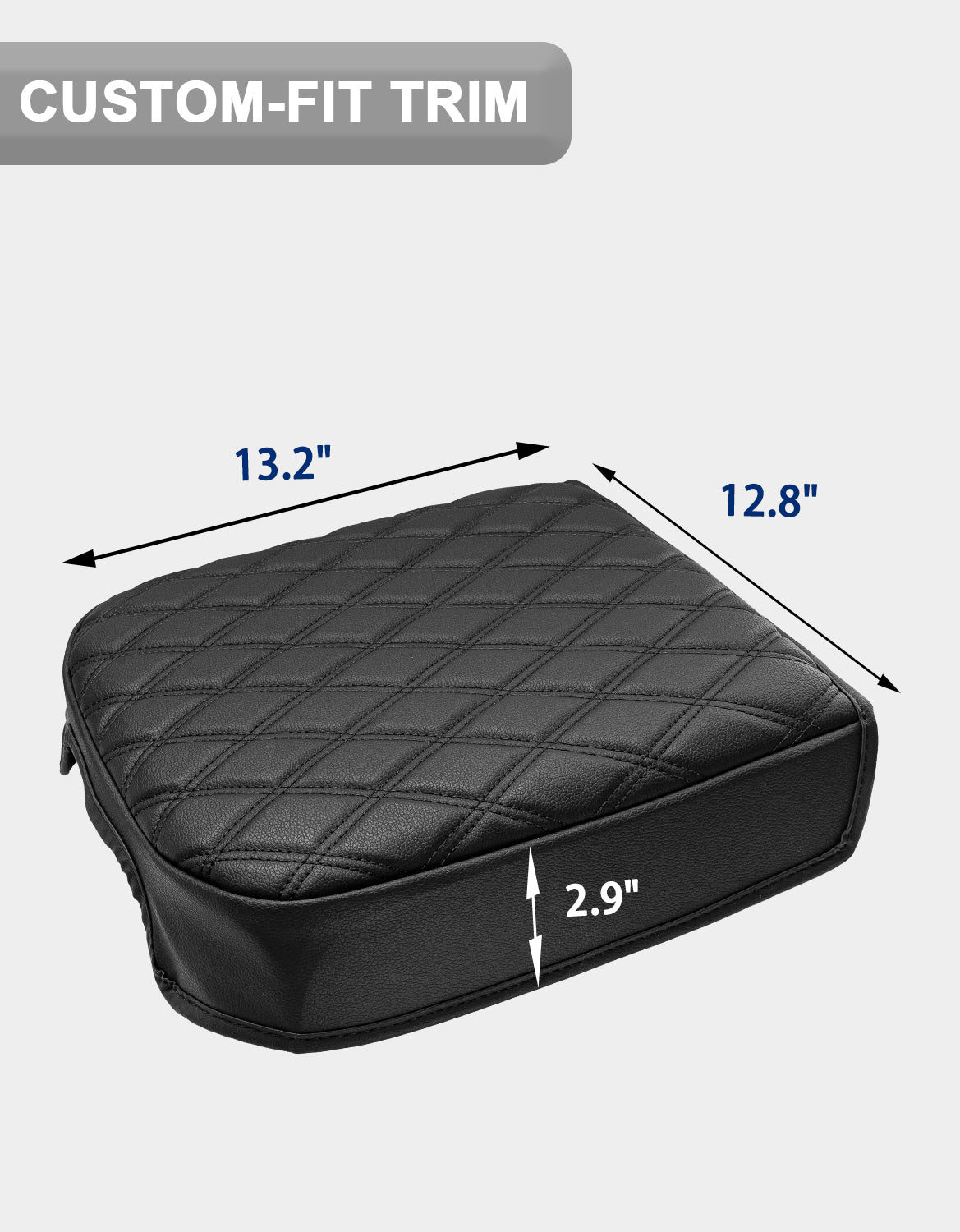 Center Console Cover Pad for Bucket Seat 2023-2026 Ford F250 F350 F450 F550 Super Duty