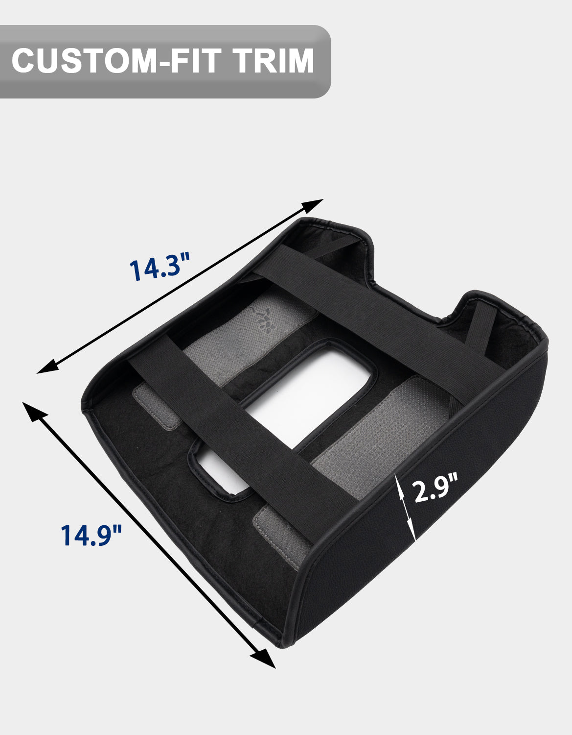 Center Console Armrest Cover Pad for Bucket Seat 2014-2018 Chevy Silverado 1500 2500 3500,2014-2018 GMC Sierra 1500 2500 3500,2015-2020 Tahoe/Yukon/Suburban