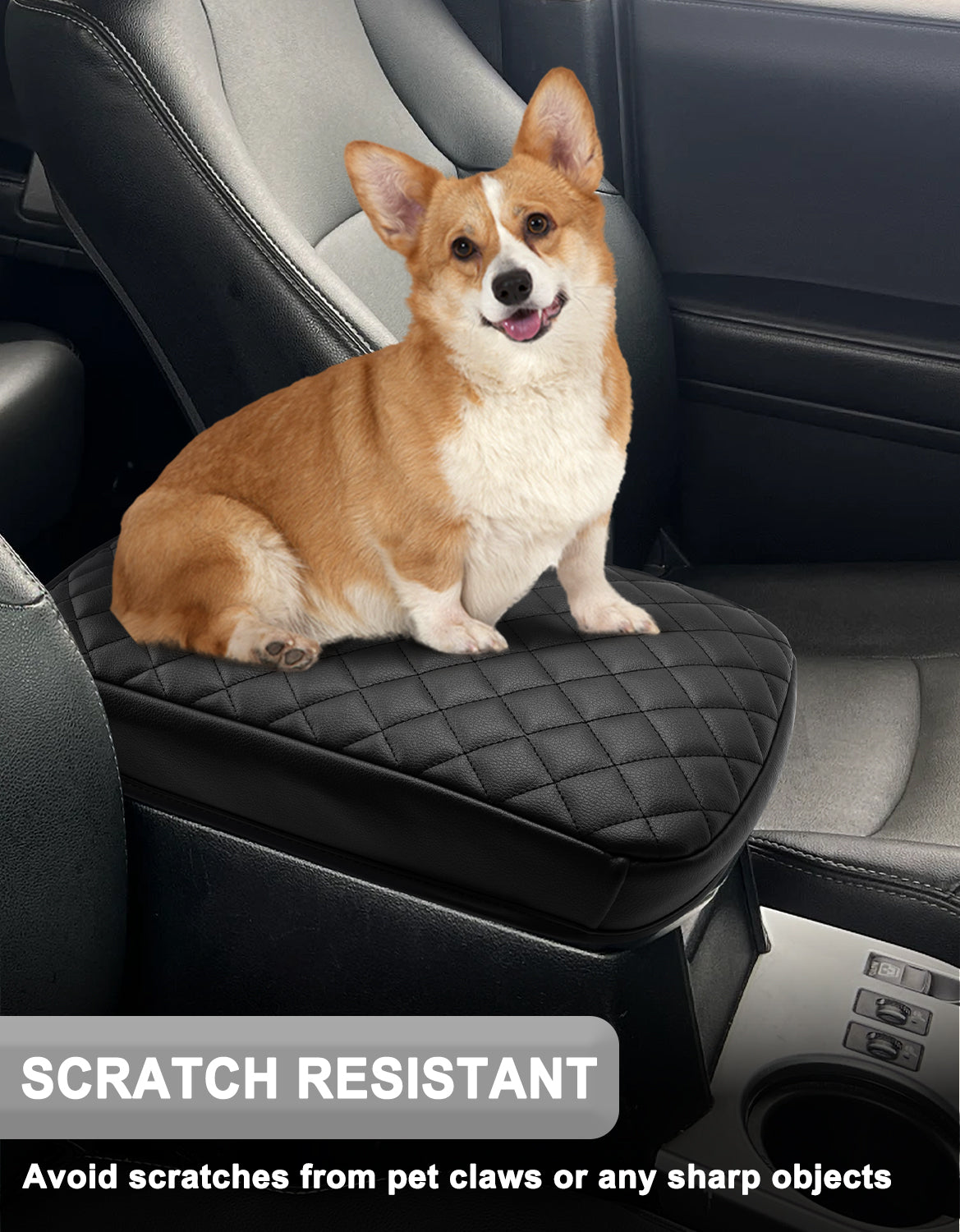 Center Console Armrest Cover Cushion Pad Protector for 2010-2024 Toyota 4Runner