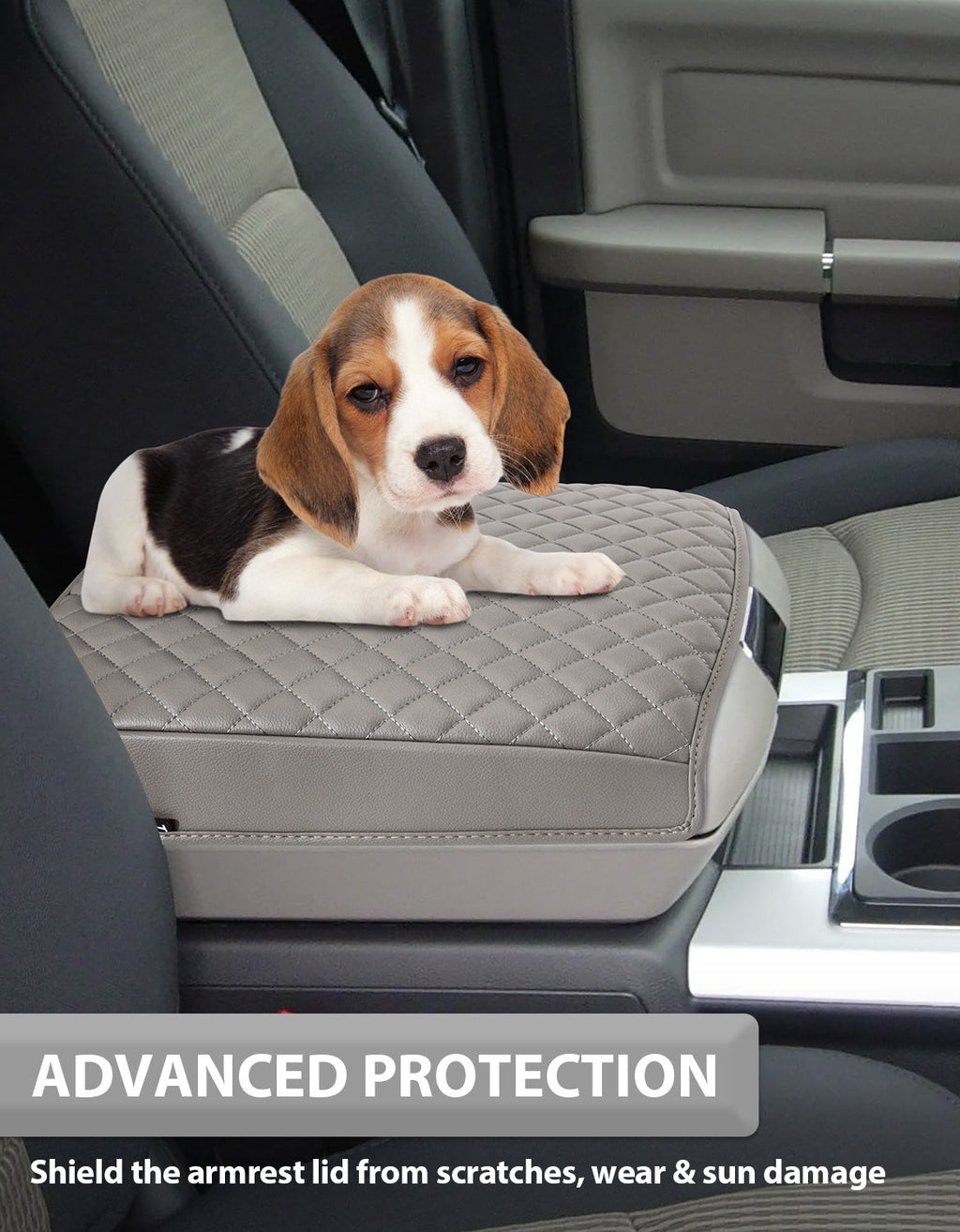 Center Console Armrest Cover Protector for Bucket Seat 2009-2018 Dodge RAM 1500 2500 3500