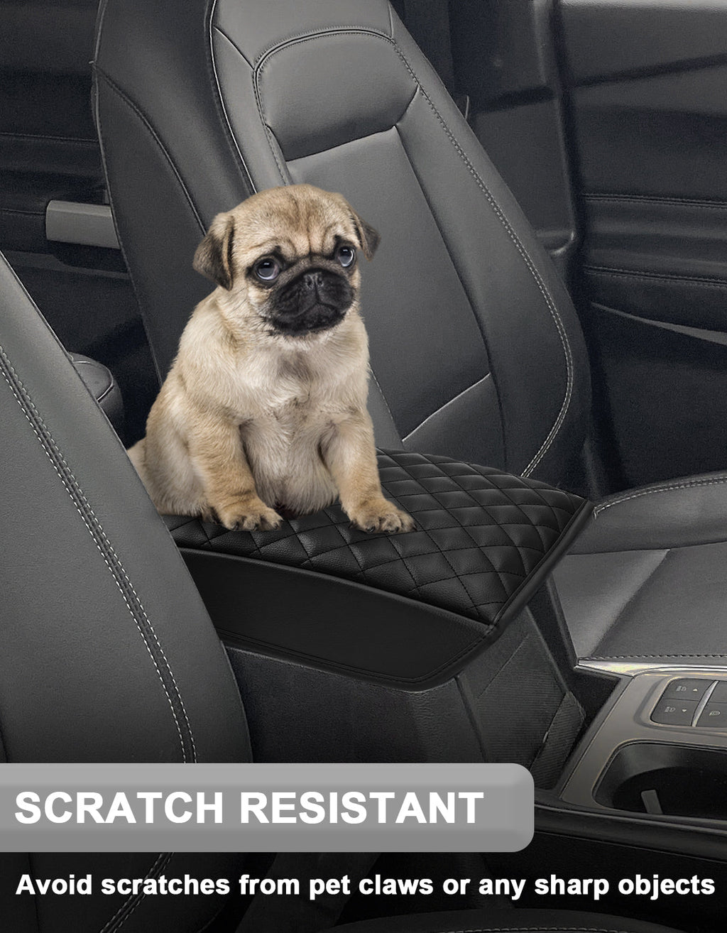 Center Console Armrest Cover Pad Cushion Protector for 2020-2026 Ford Explorer