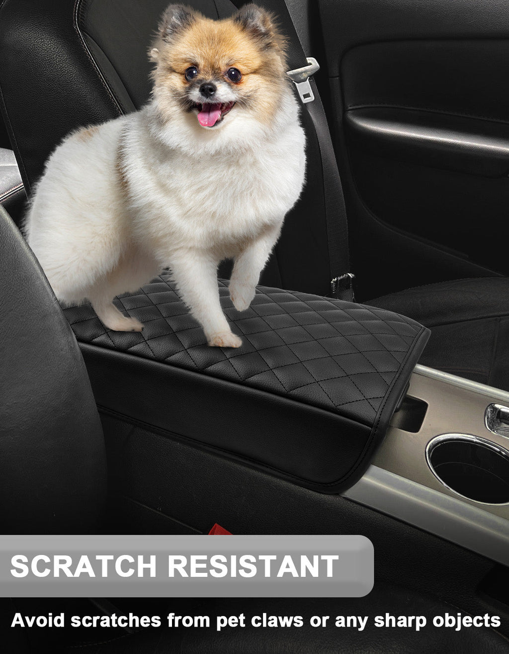 Center Console Armrest Cover Cushion Pad Protector for Ford Edge 2011-2014