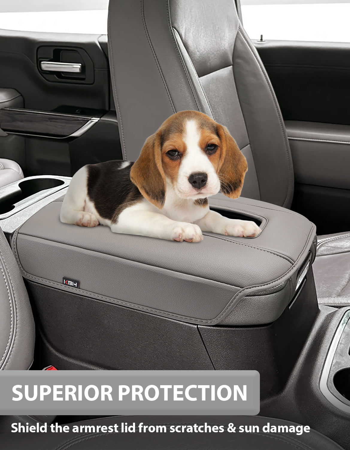 Thick Version Center Console Cushion Cover for Bucket Seat 2019-2026 GMC Sierra 1500 2500 3500,2019-2026 Chevy Silverado 1500 2500 3500, 2021-2026 Tahoe/Suburban/Yukon