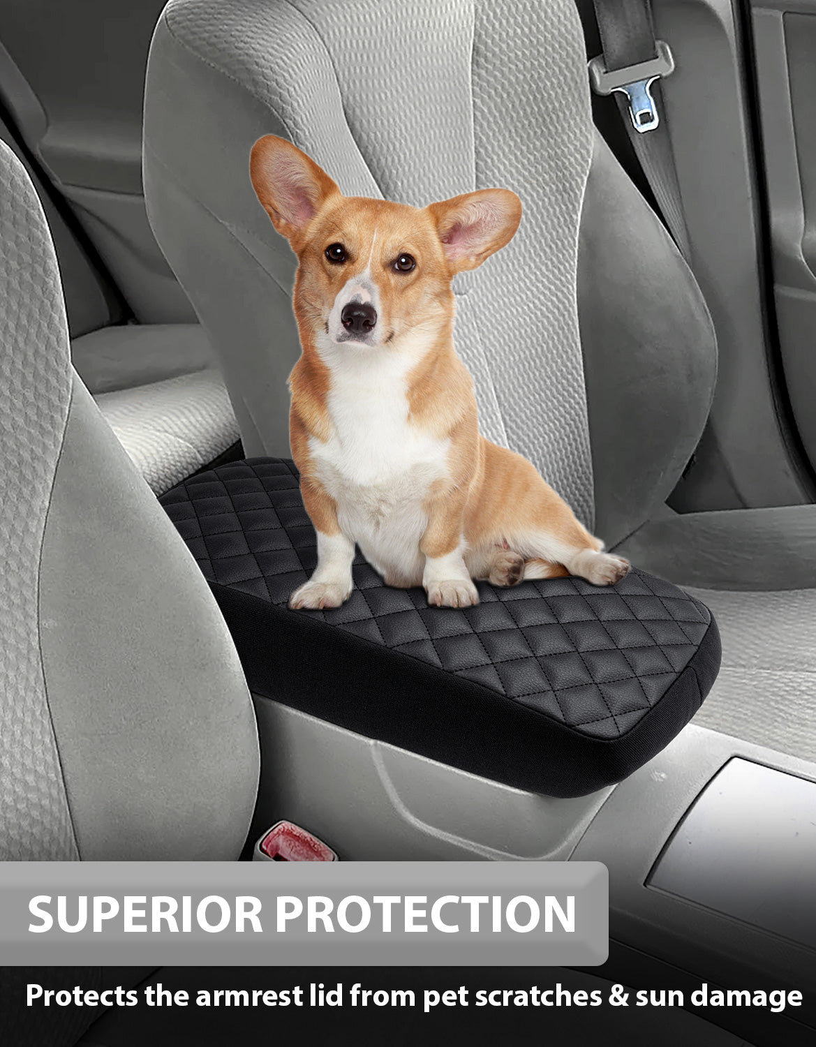 Center Console Armrest Cover Pad Cushion Protector for Toyota Camry 2007-2011