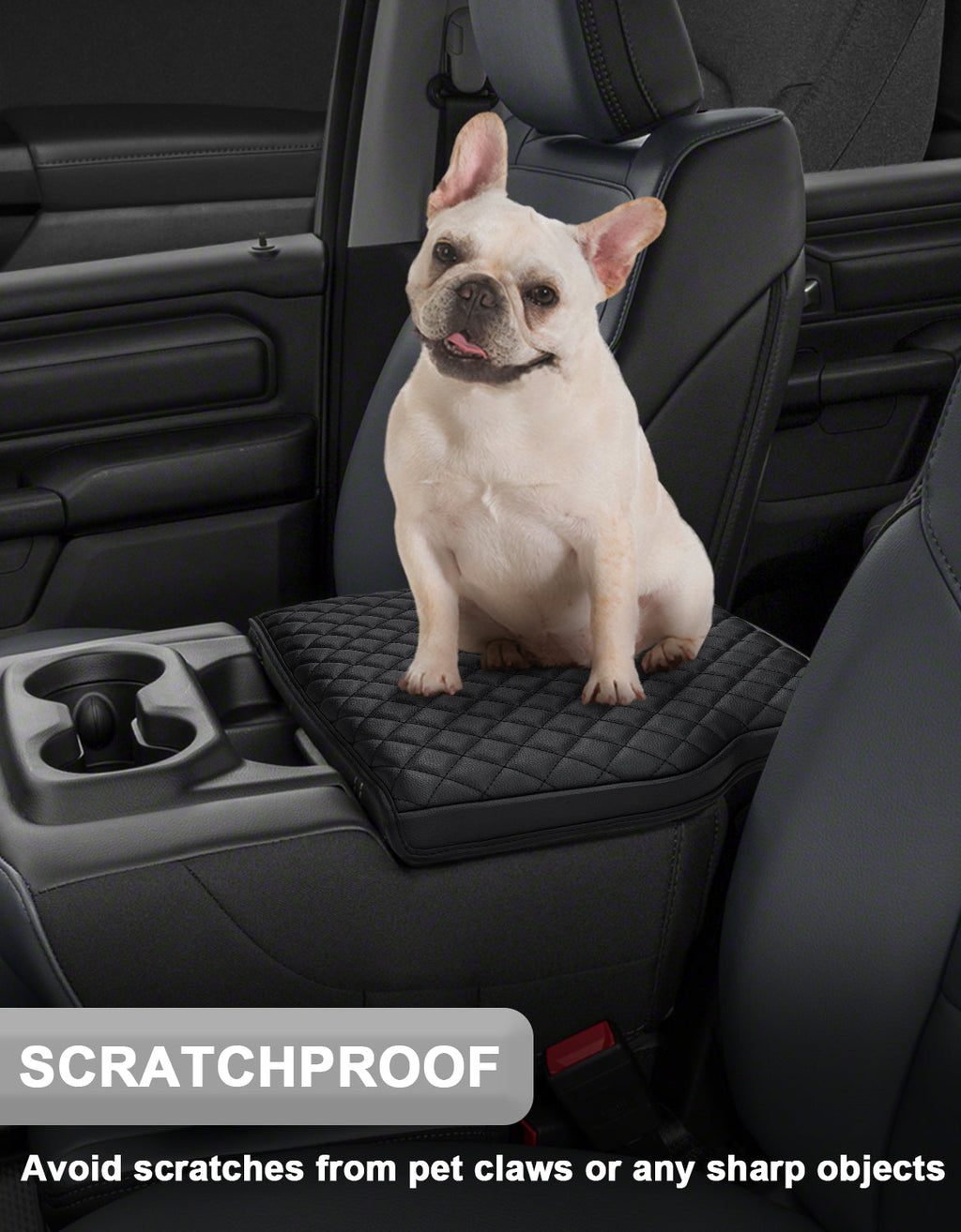 Center Console Armrest Cover for Jump Seat 2019-2025 Dodge Ram 1500 New Model