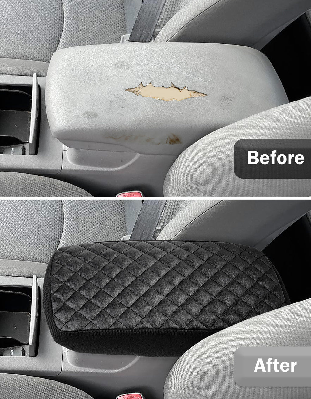 Center Console Armrest Cover Pad Cushion Protector for Toyota Camry 2007-2011
