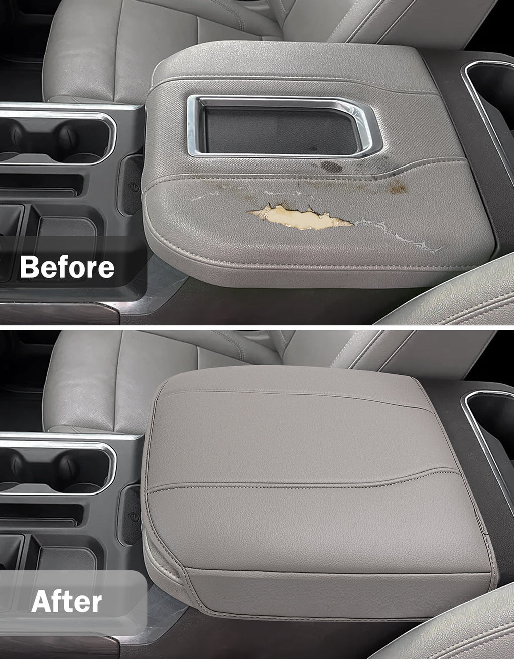 Thick Version Center Console Cushion Cover for  Bucket Seat 2019-2026 GMC Sierra 1500 2500 3500,2019-2026 Chevy Silverado 1500 2500 3500, 2021-2026 Tahoe/Suburban/Yukon
