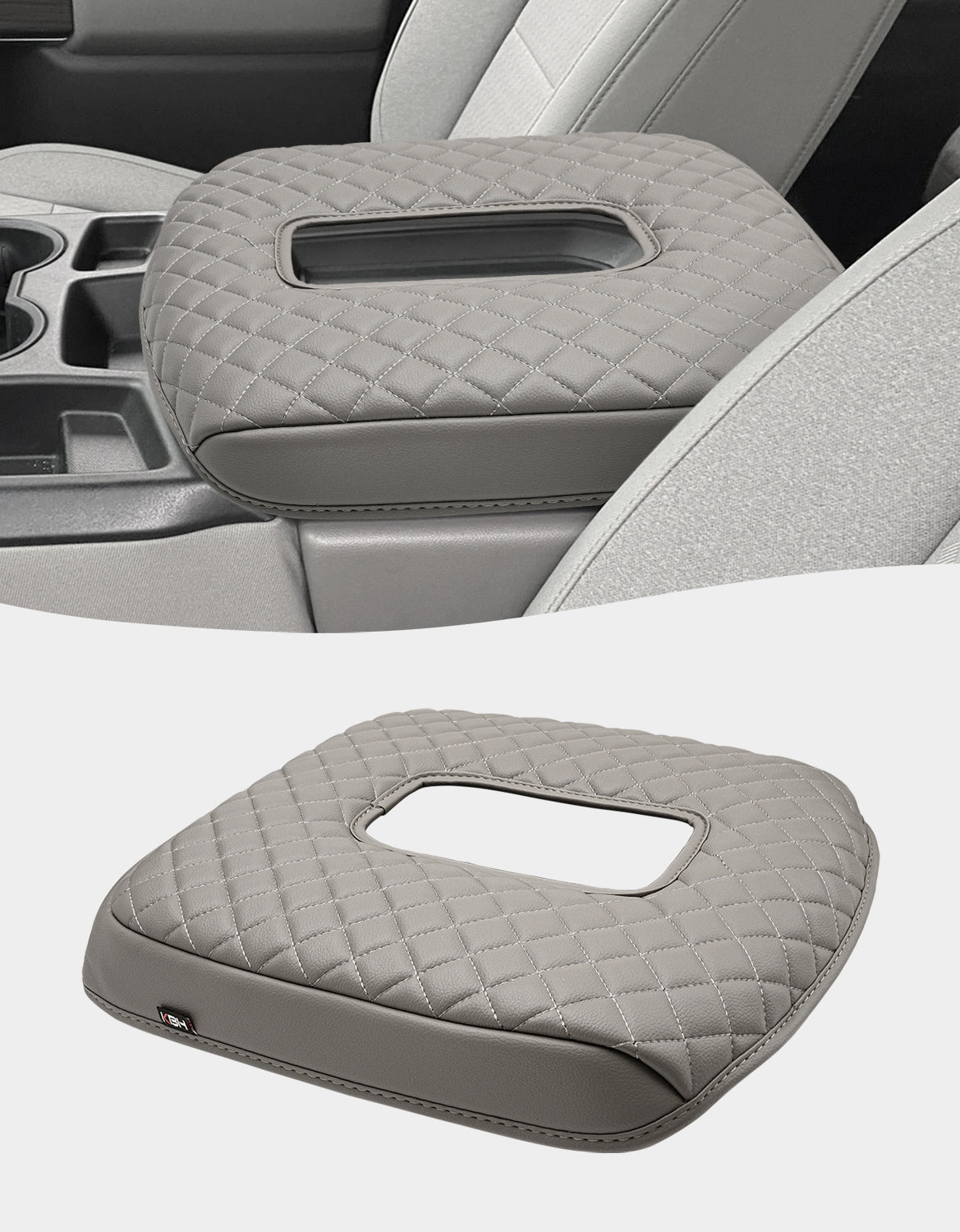 Center Console Armrest Cover Pad for Jump Seat 2019-2026 GMC Sierra 1500 2500 3500,2019-2026 Chevy Silverado 1500 2500 3500