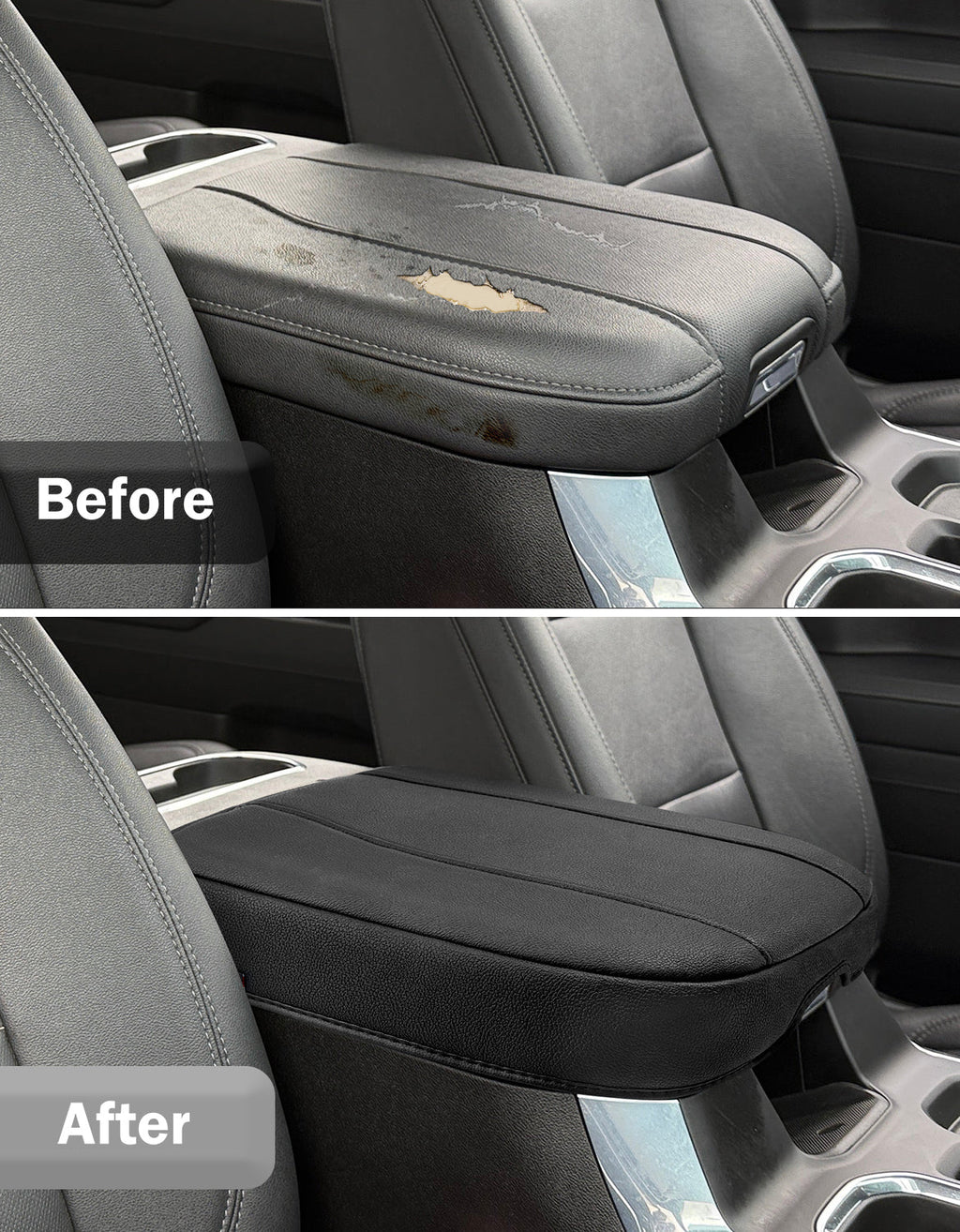 Thick Version Center Console Cushion Cover for  Bucket Seat 2019-2026 GMC Sierra 1500 2500 3500,2019-2026 Chevy Silverado 1500 2500 3500, 2021-2026 Tahoe/Suburban/Yukon