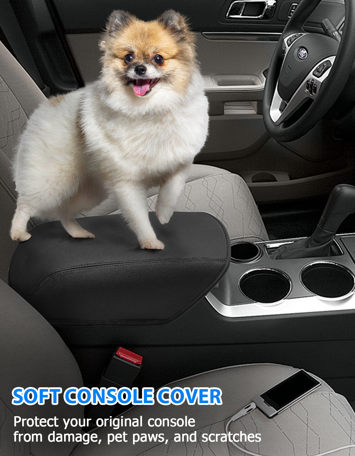 Center Console Armrest Cover for 2011-2019 Ford Explorer