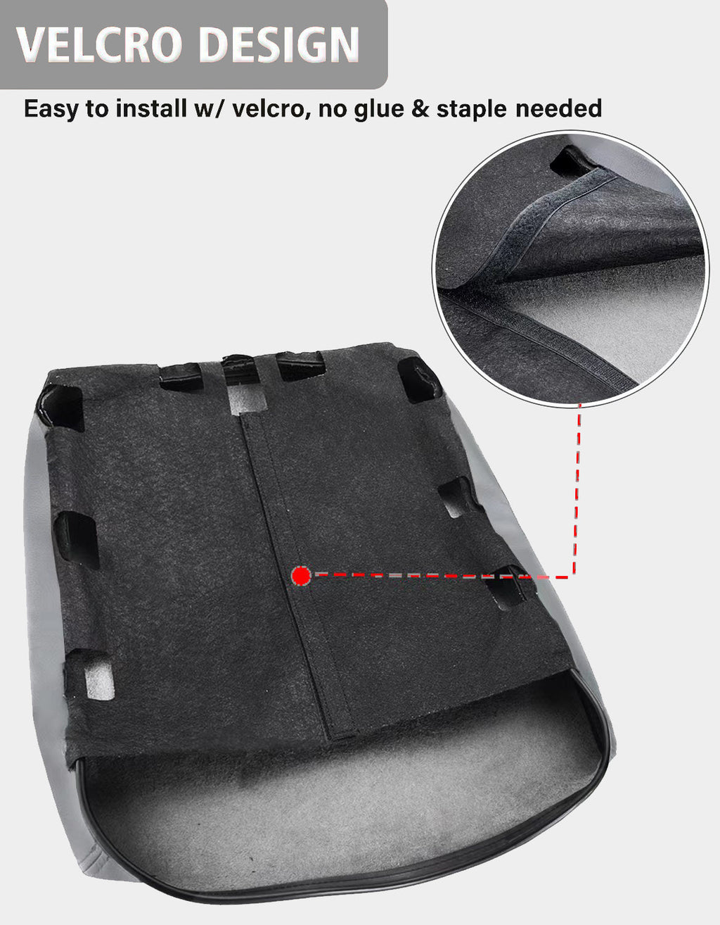 Easy Installation Center Console Cover Replacement for Jump Seat 2002-2008 Dodge Ram 1500 2500 3500