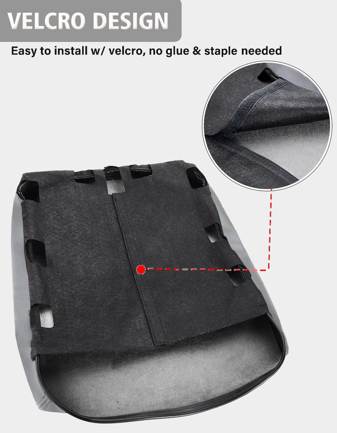 Easy Installation Center Console Cover Replacement for Jump Seat 2002-2008 Dodge Ram 1500 2500 3500