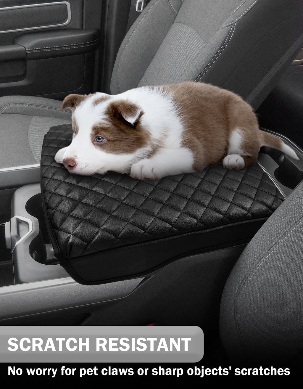 Center Console Armrest Cover Pad Cushion Protector for Bucket Seat 2019-2026 Dodge Ram 1500 2500 3500
