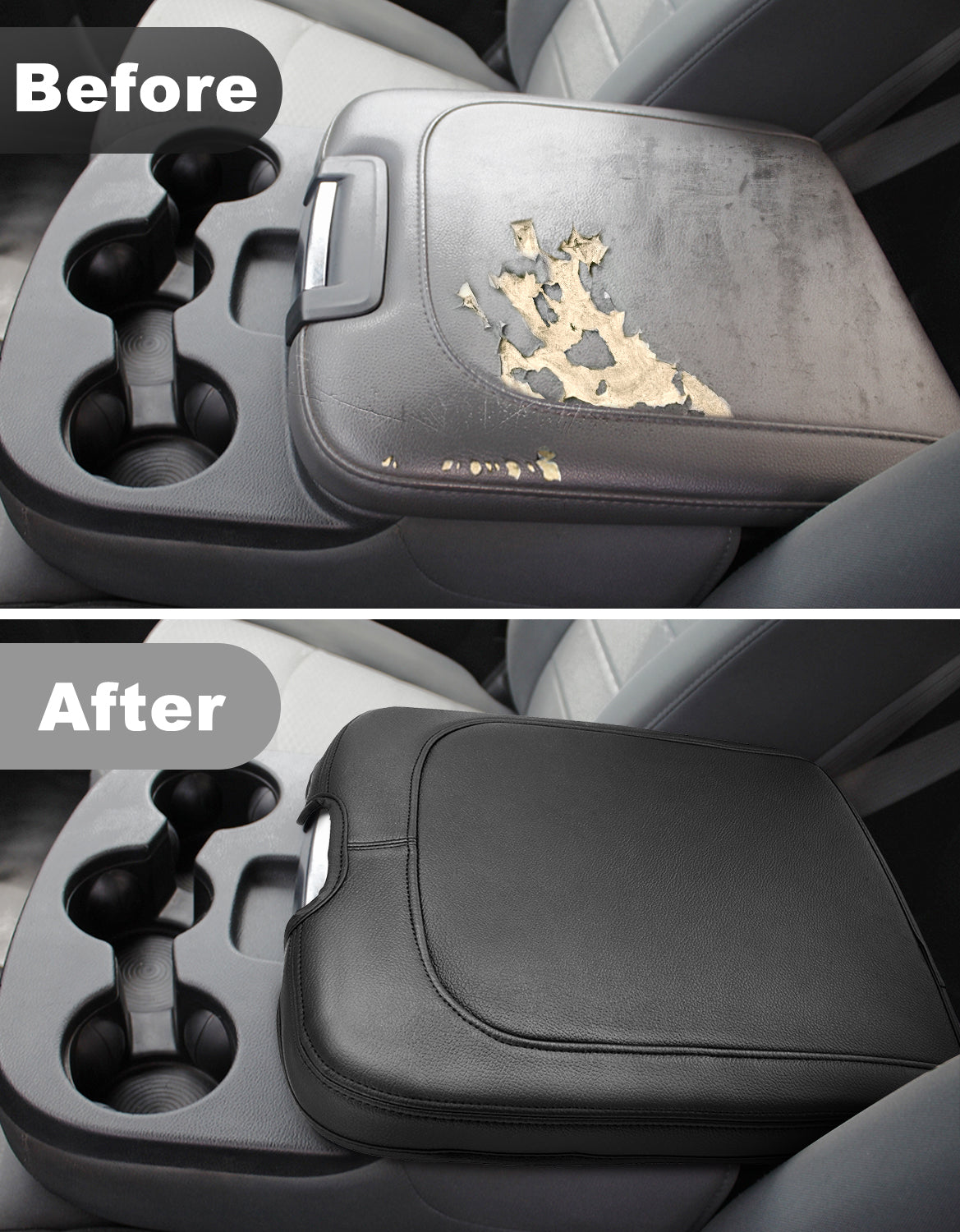 Center Console Armrest Cover for Jump Seat 2013-2018 Dodge Ram 1500,2013-2025 Dodge Ram 2500/3500/1500Classic