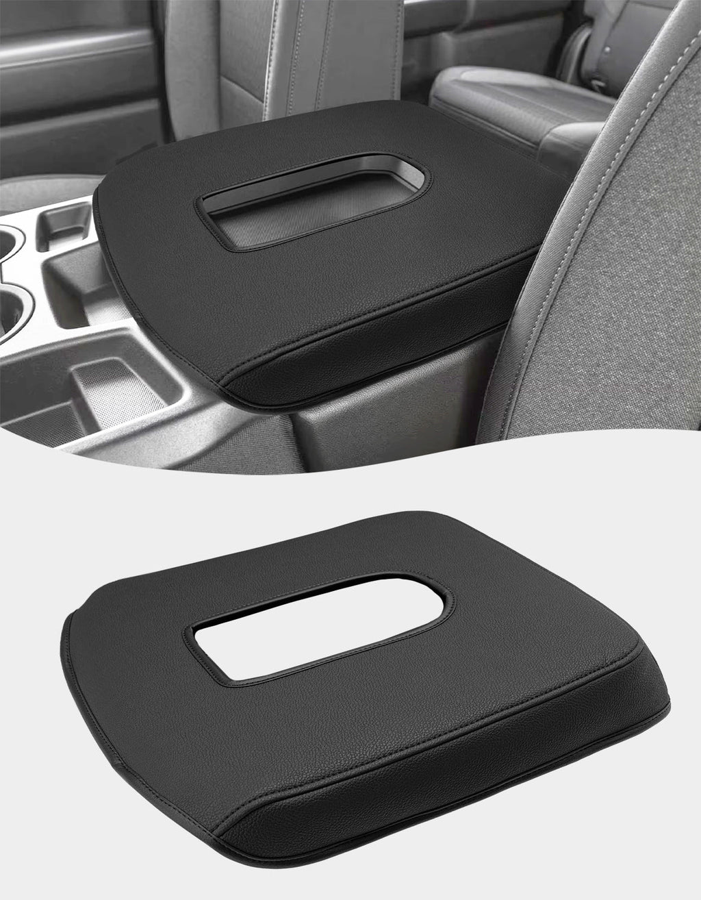 Center Console Armrest Cover For Jump Seat 2019-2026 Chevy Silverado 1500 2500 3500,2019-2026 GMC Sierra 1500 2500 3500