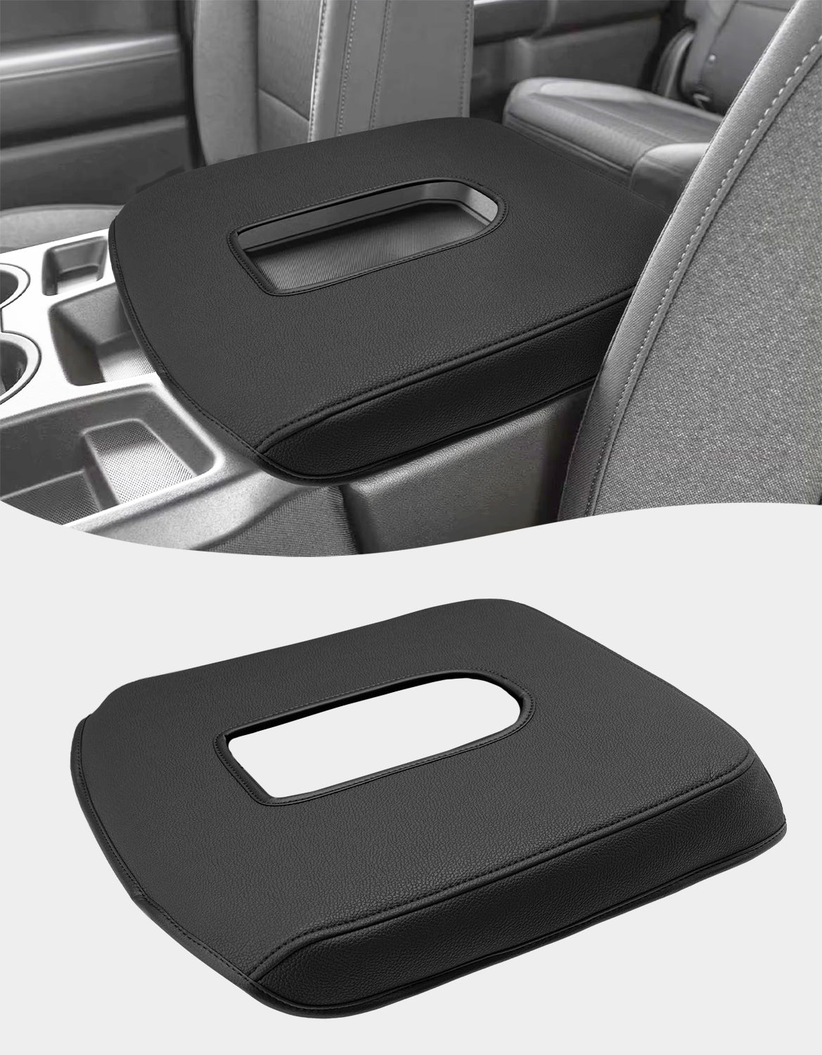 Center Console Armrest Cover For Jump Seat 2019-2026 Chevy Silverado 1500 2500 3500,2019-2026 GMC Sierra 1500 2500 3500