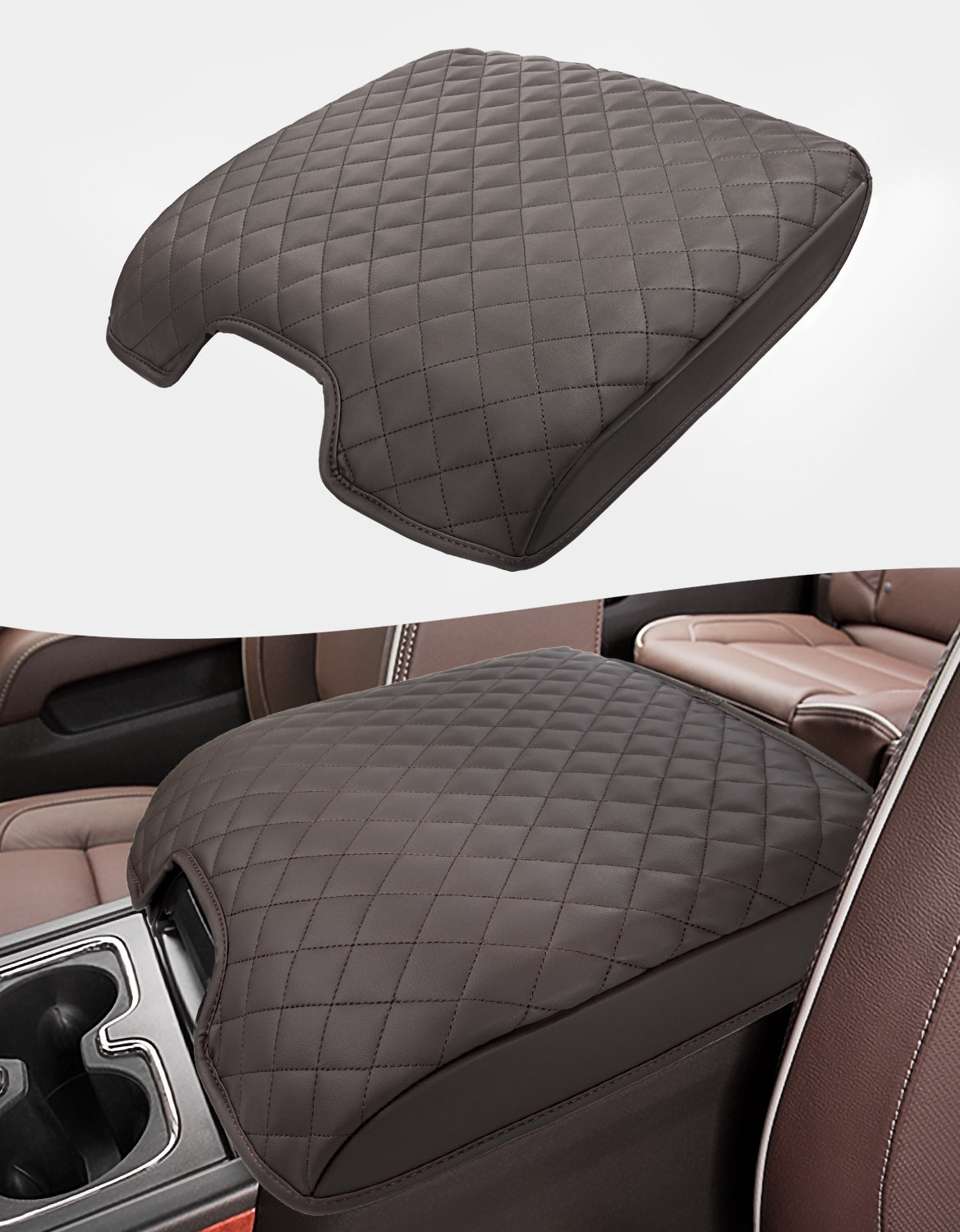 Center Console Armrest Cover for Bucket Seat 2014-2018 Chevy Silverado 1500/2500/3500,2014-2018 GMC Sierra 1500/2500/3500,2015-2020 Tahoe/Yukon/Suburban