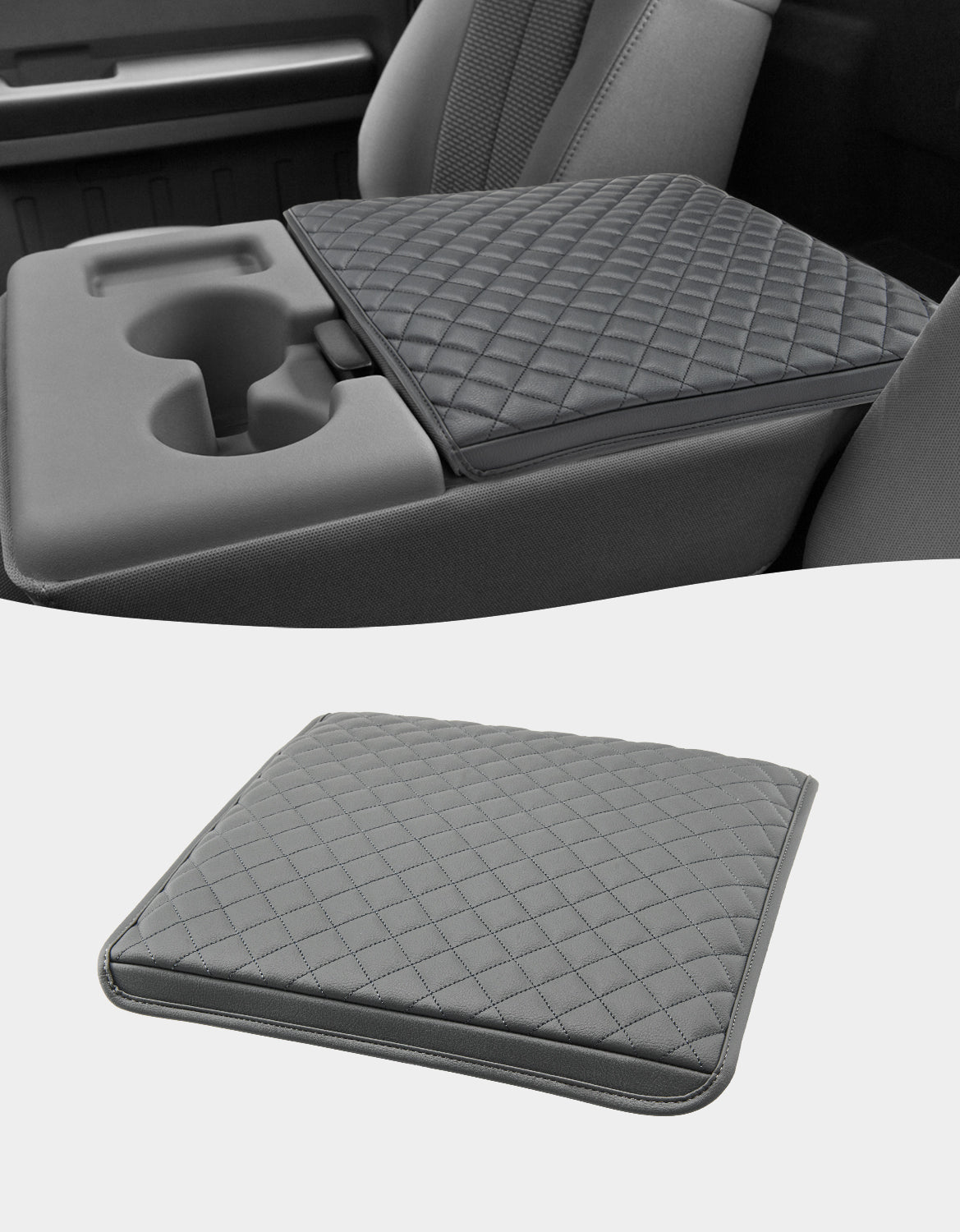 Center Console Armrest Cover Pad for Jump Seat 2011-2016 Ford F250 F350 F450 Super Duty