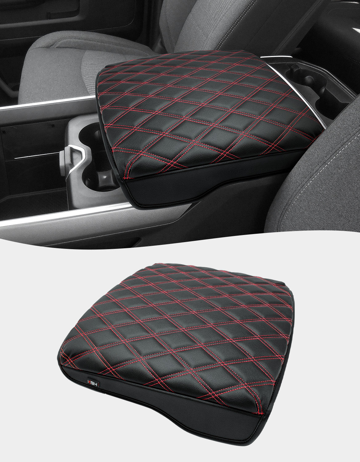Center Console Armrest Cover Pad Cushion Protector for Bucket Seat 2019-2026 Dodge Ram 1500 2500 3500