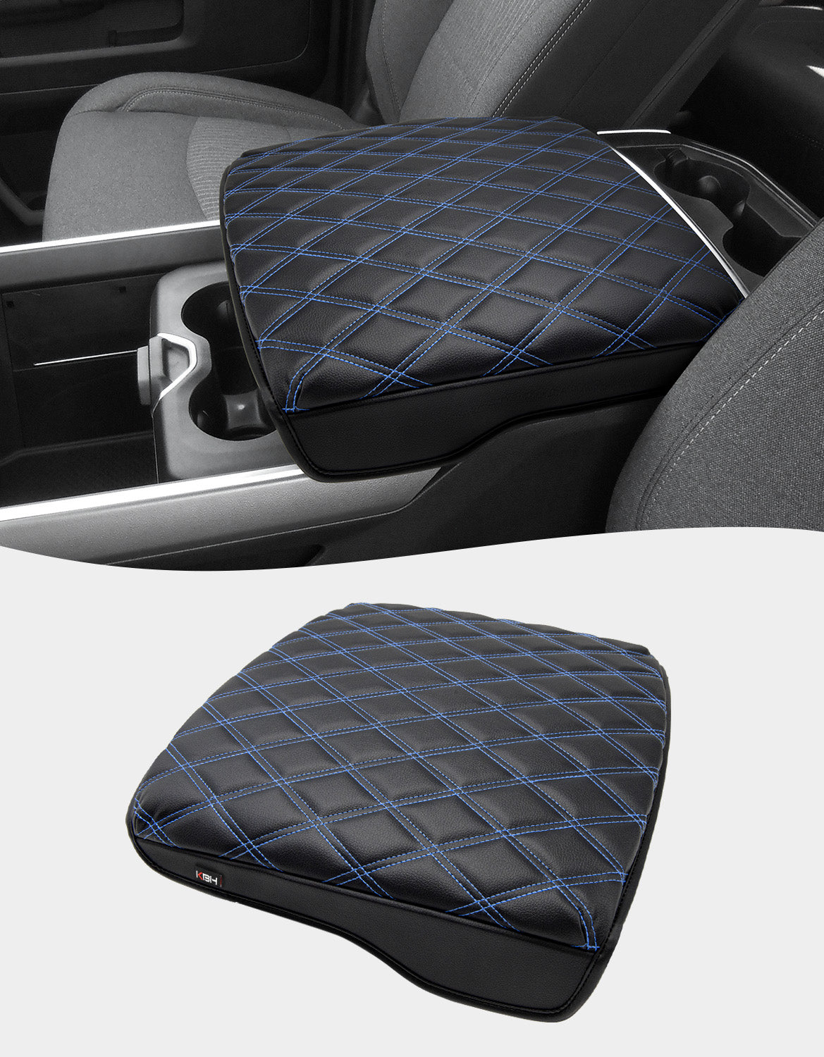 Center Console Armrest Cover Pad Cushion Protector for Bucket Seat 2019-2026 Dodge Ram 1500 2500 3500
