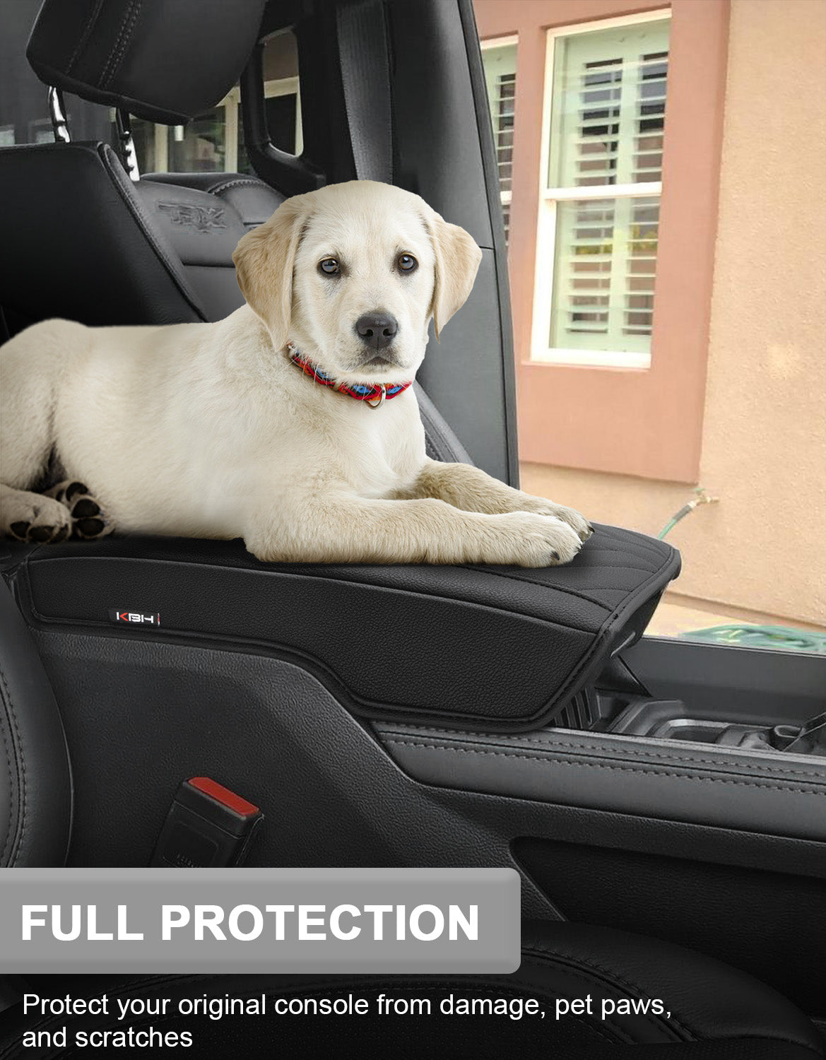 Center Console Armrest Cover Pad for Bucket Seat 2019-2026 Dodge Ram 1500 2500 3500