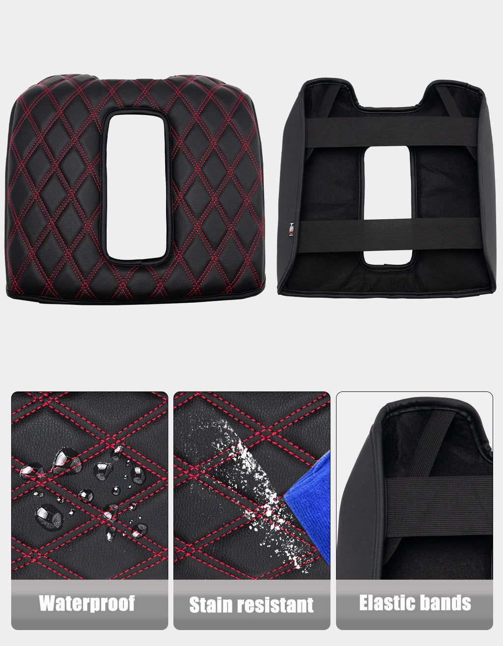 Center Console Armrest Cover Pad for Bucket Seat 2014-2018 Chevy Silverado 1500 2500 3500,2014-2018 GMC Sierra 1500 2500 3500,2015-2020 Tahoe/Yukon/Suburban