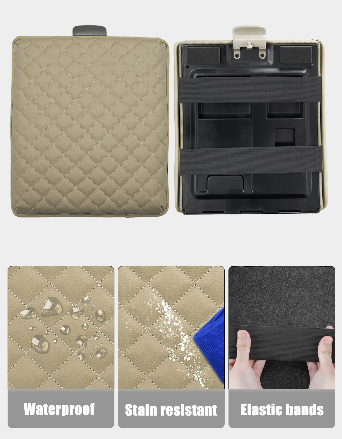 Center Console Armrest Cover Pad for Jump Seat 2004-2010 Ford F150