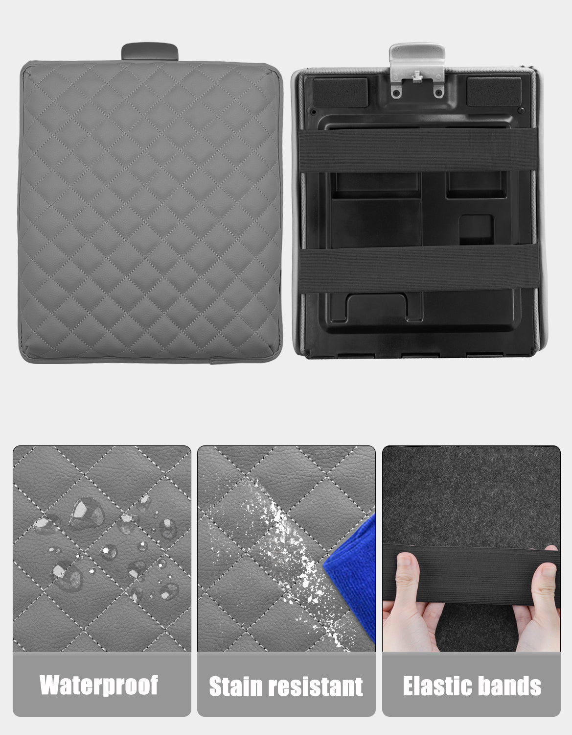 Center Console Armrest Cover Pad for Jump Seat 2004-2010 Ford F150