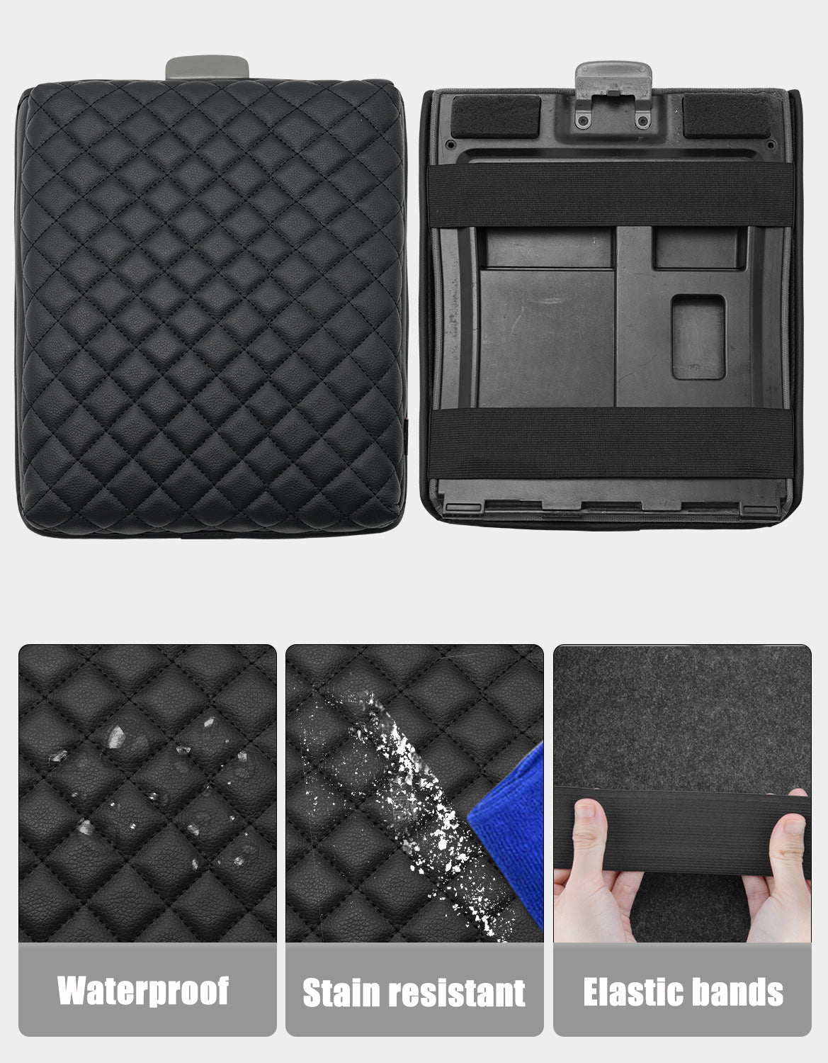 Center Console Armrest Cover Pad for Jump Seat 2004-2010 Ford F150