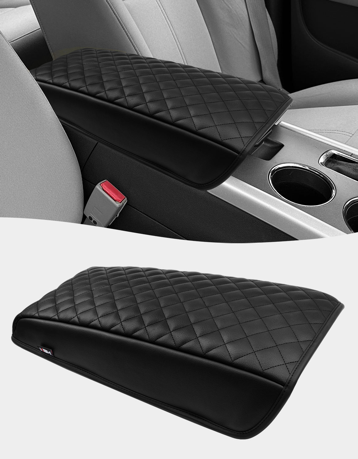 Center Console Armrest Cover Cushion Pad Protector for Ford Edge 2011-2014