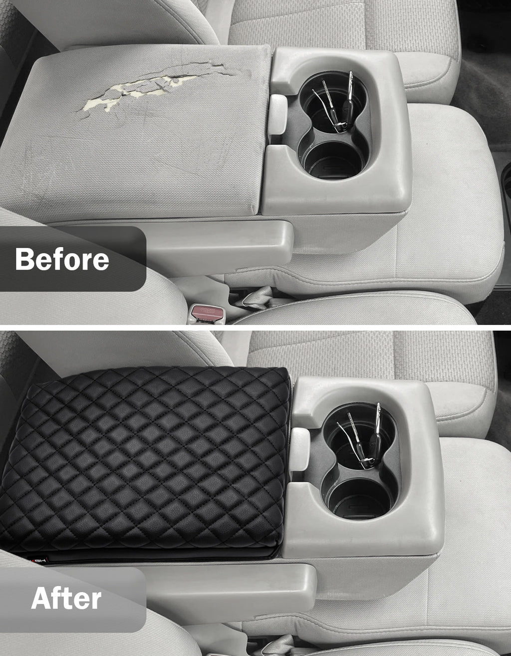 Center Console Armrest Cover Pad for Jump Seat 2004-2010 Ford F150
