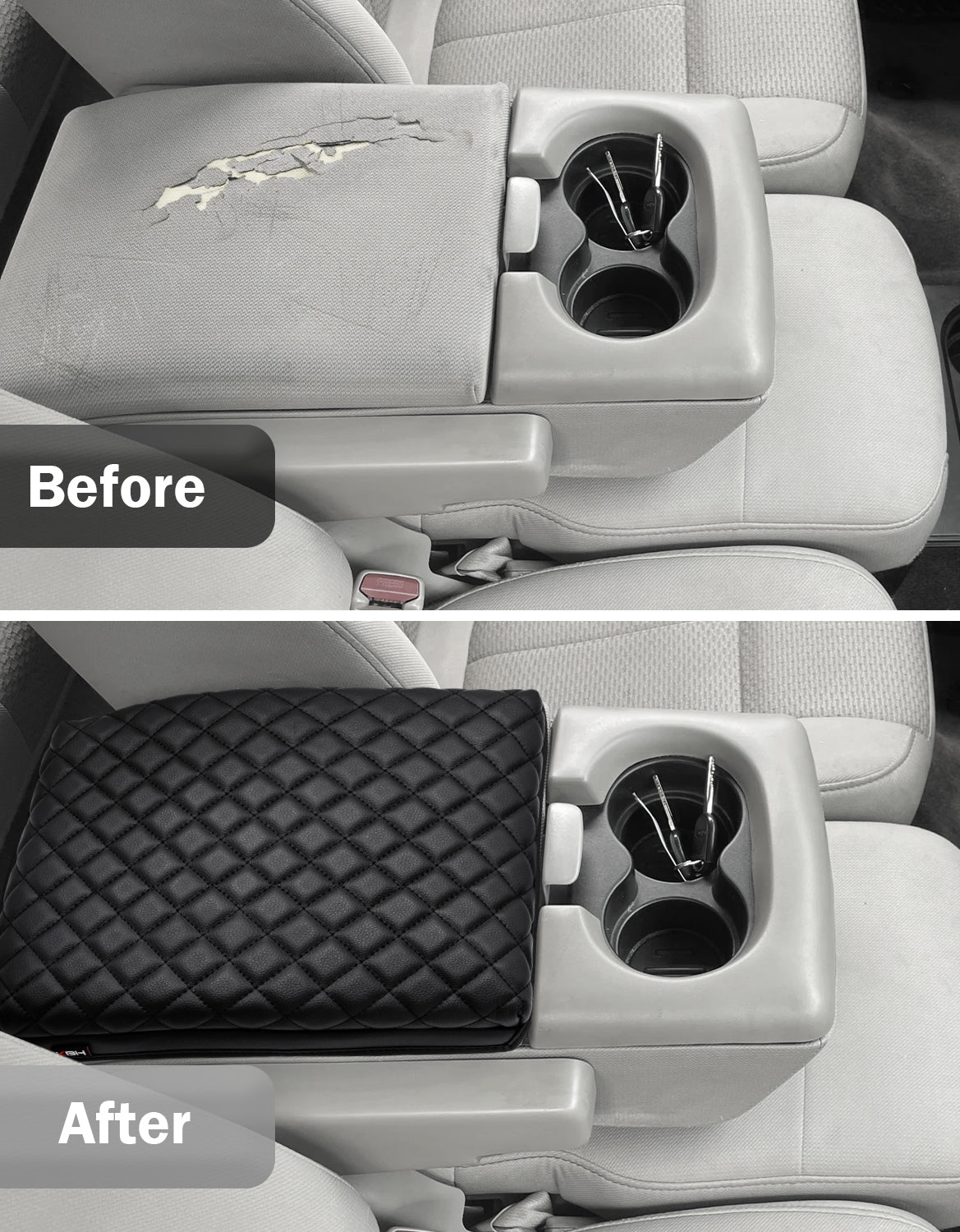 Center Console Armrest Cover Pad for Jump Seat 2004-2010 Ford F150